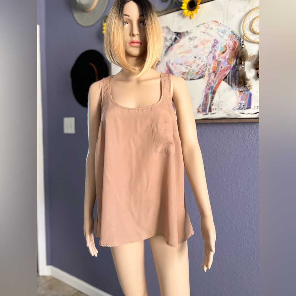 DYGARNI TAN BLOUSE SIZE-M